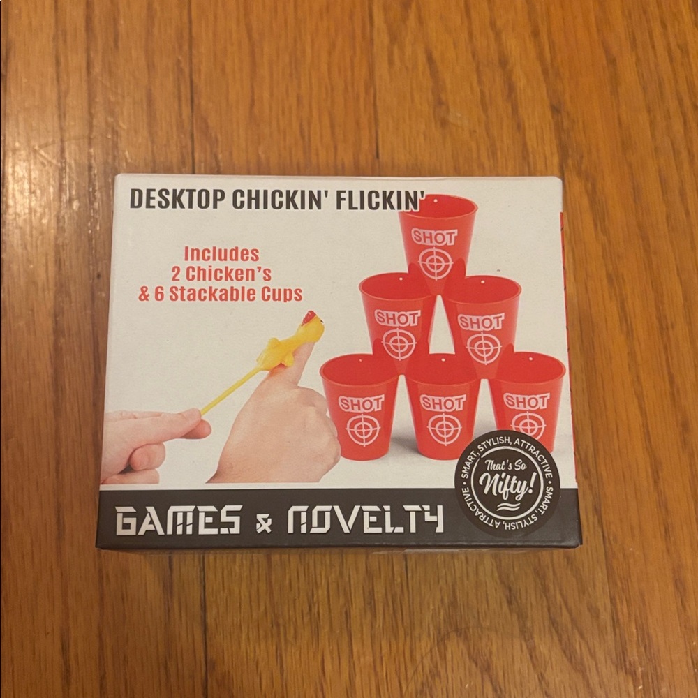 Nifty Desktop Chickin' Flickin' Game - Red